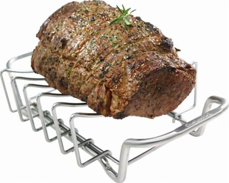 Broil King Bandeja Para Costillas Y Soporte Para Asado - Imagen 2