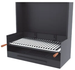 Barbacoa Carbón Y Leña 80 Cm Con Paravaientos