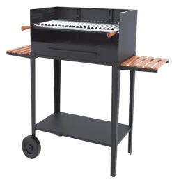 Barbacoa De Carbón Y Leña 60 Cm Con Carro