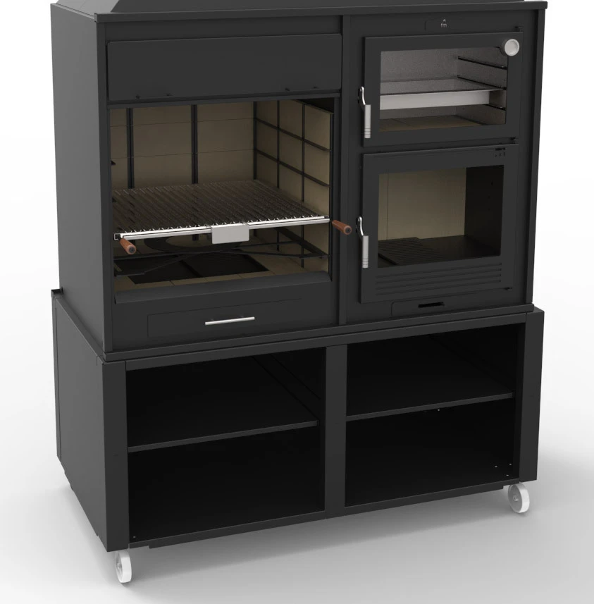 Barbacoa Argentina 160 Cm. Con Horno Y Estantes - Imagen 2