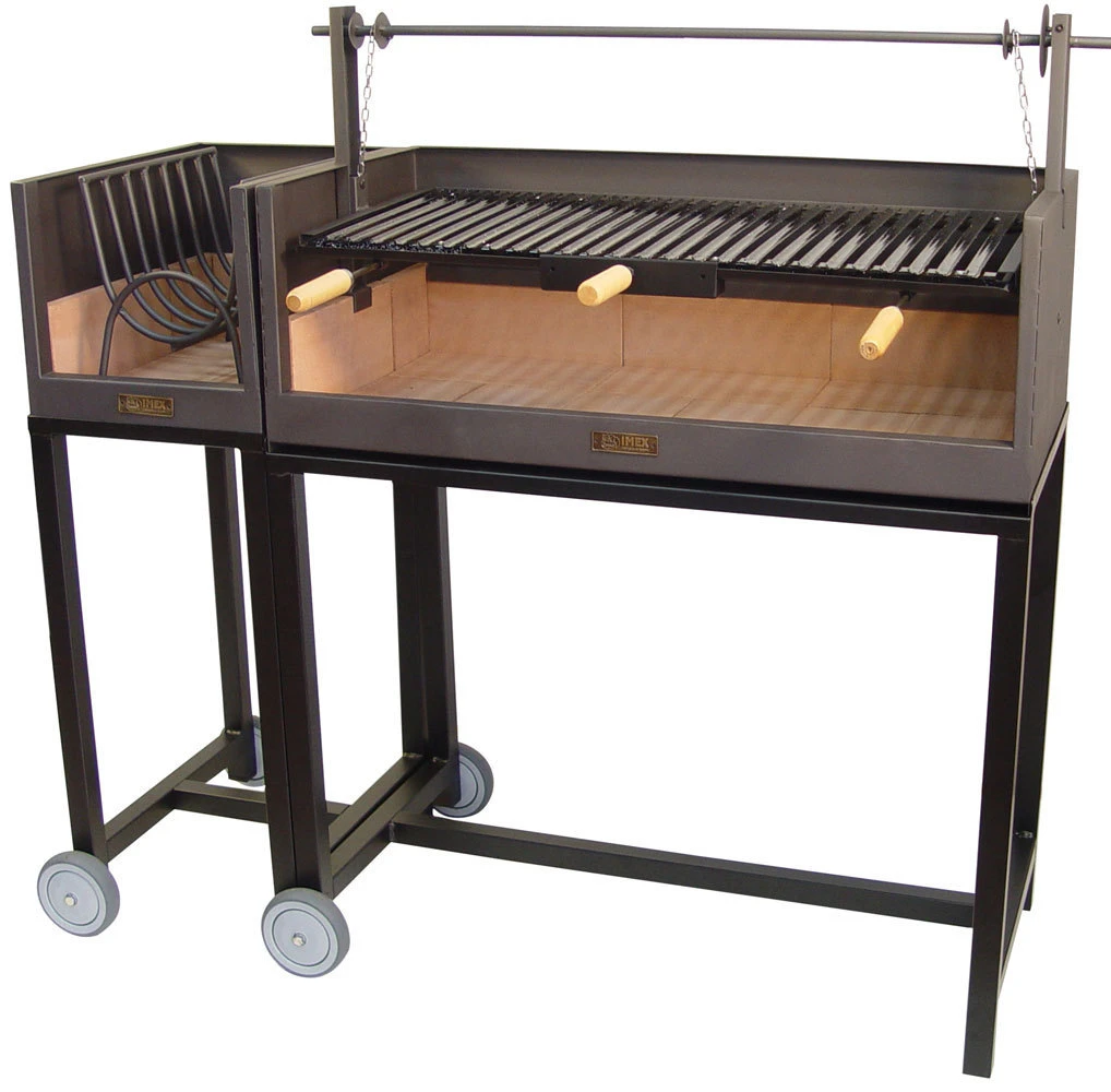 Leñero Con Carro Para Barbacoa Argentina - Imagen 3