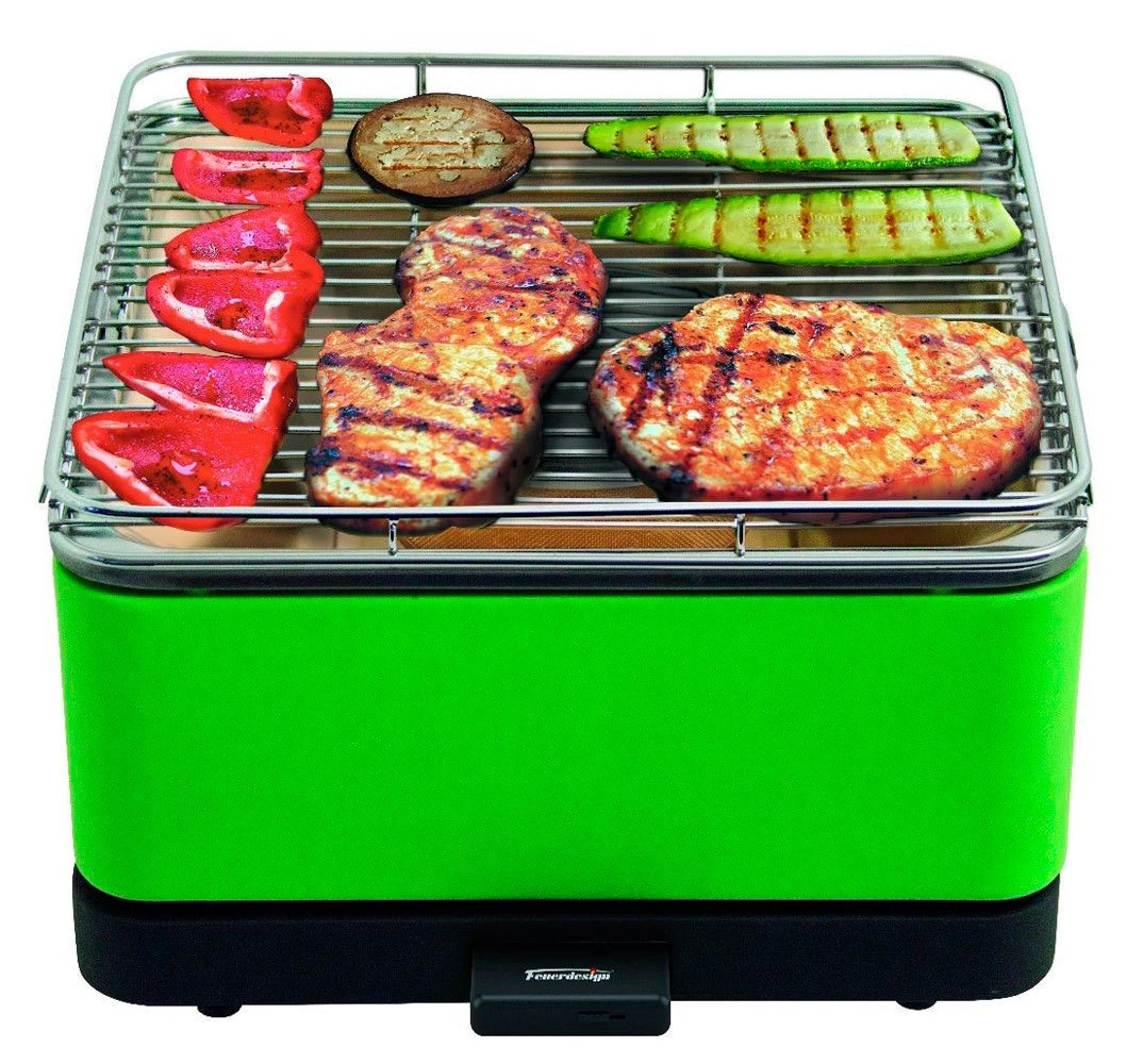 Barbacoa Portatil Sin Humo Teide Verde - Imagen 9