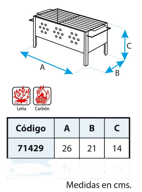 IMEX Barbacoa De Mesa Con Parrilla Cincada III - Imagen 3