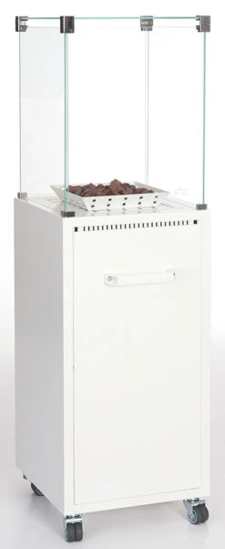 Estufa Terraza Odense Blanca Con Cristal Térmico