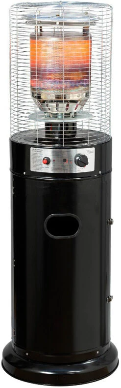 Estufa De Terraza Polo Negra