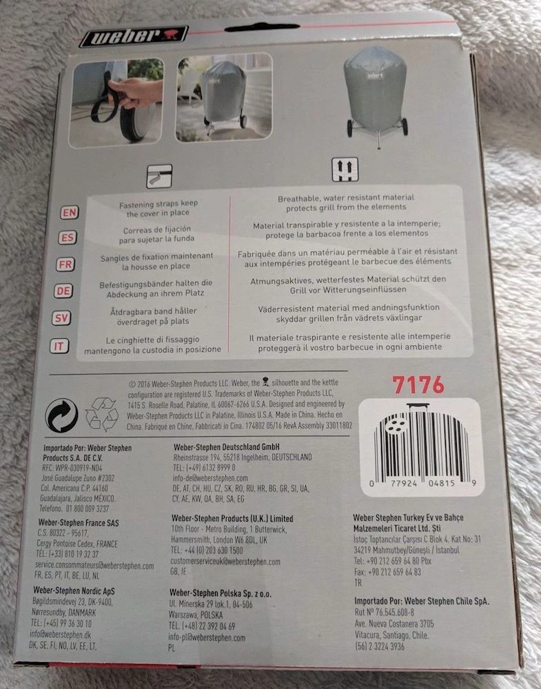 Funda Standard 57 Cm. Barbacoas Carbón Weber - Imagen 5