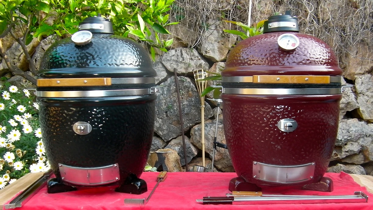 Kamado Monolith Junior Pro Series 2.0 Burdeos - Imagen 5