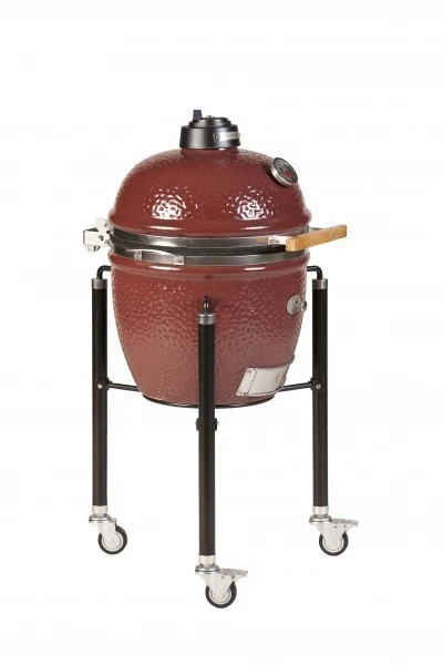 Kamado Monolith Junior Pro Series 2.0 Burdeos Con Pies - Imagen 2
