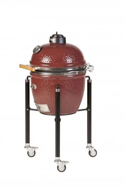 Kamado Monolith Junior Pro Series 2.0 Burdeos Con Pies - Imagen 3