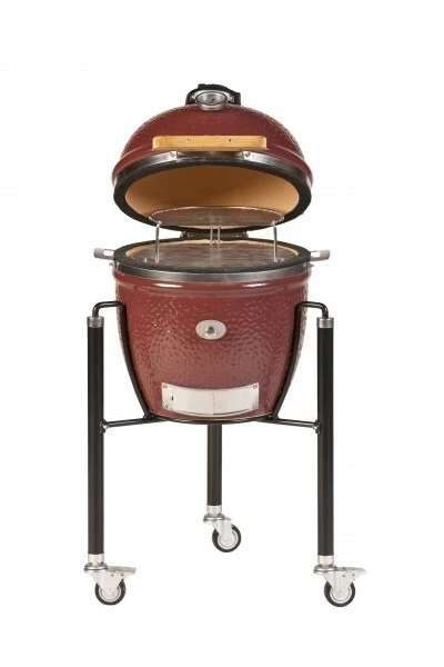 Kamado Monolith Junior Pro Series 2.0 Burdeos Con Pies - Imagen 4