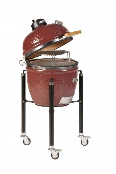 Kamado Monolith Junior Pro Series 2.0 Burdeos Con Pies - Imagen 5