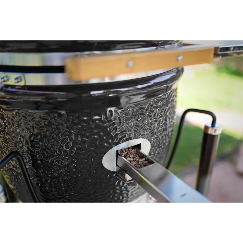 Kamado Monolith Le Chef Pro Series 2.0 Negro Con Carro - Imagen 19