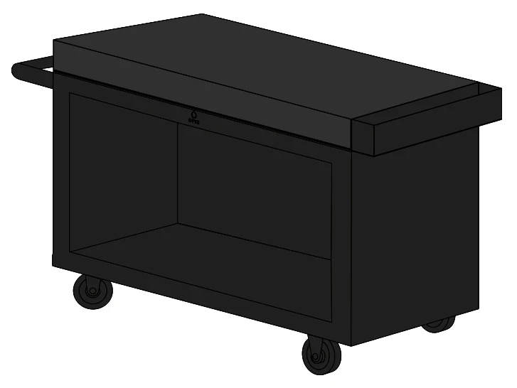 Ofyr Mise En Place Mesa Pro Negra Cerámica Gris