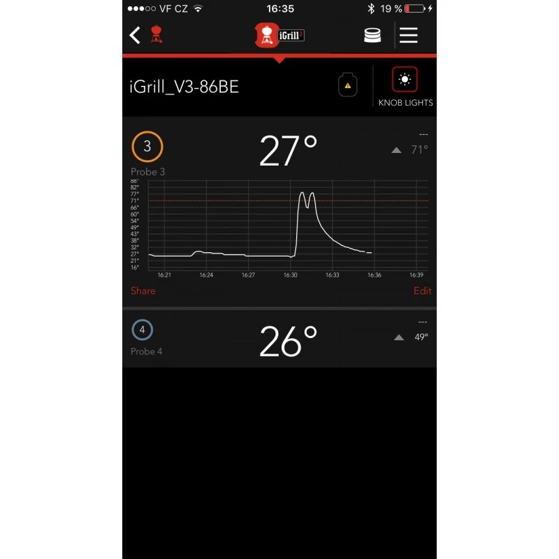 Termómetro Bluetooth IGrill 3 Weber - Imagen 10
