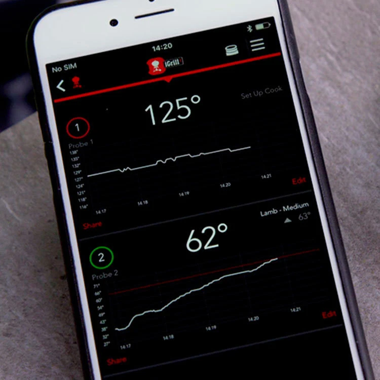 Termómetro Bluetooth IGrill Mini Weber - Imagen 6